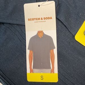 Scotch & Soda Men's Dark Blue Casual Shirt